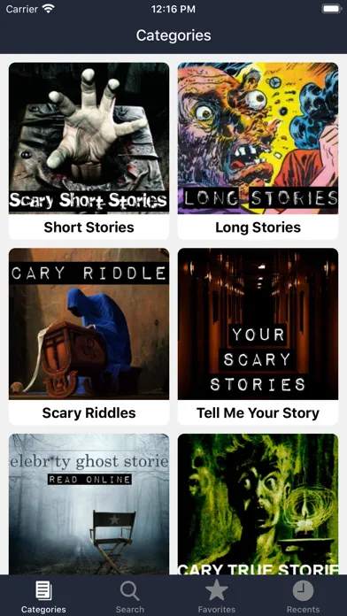 Ảnh chụp màn hình của Horror Stories & Scary Stories