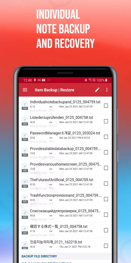 Tangkapan layar Smart Notes