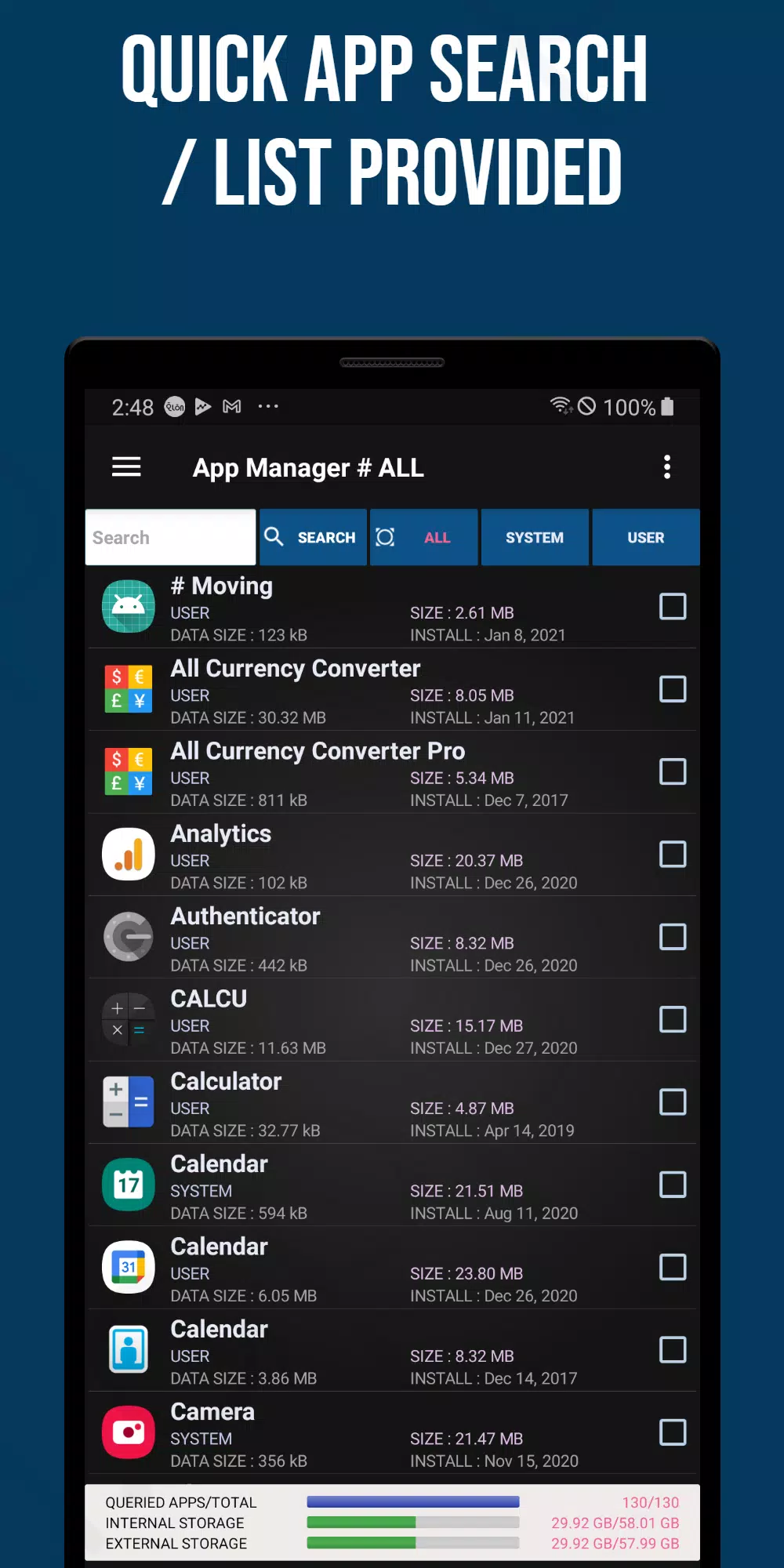Smart App Manager Screenshots