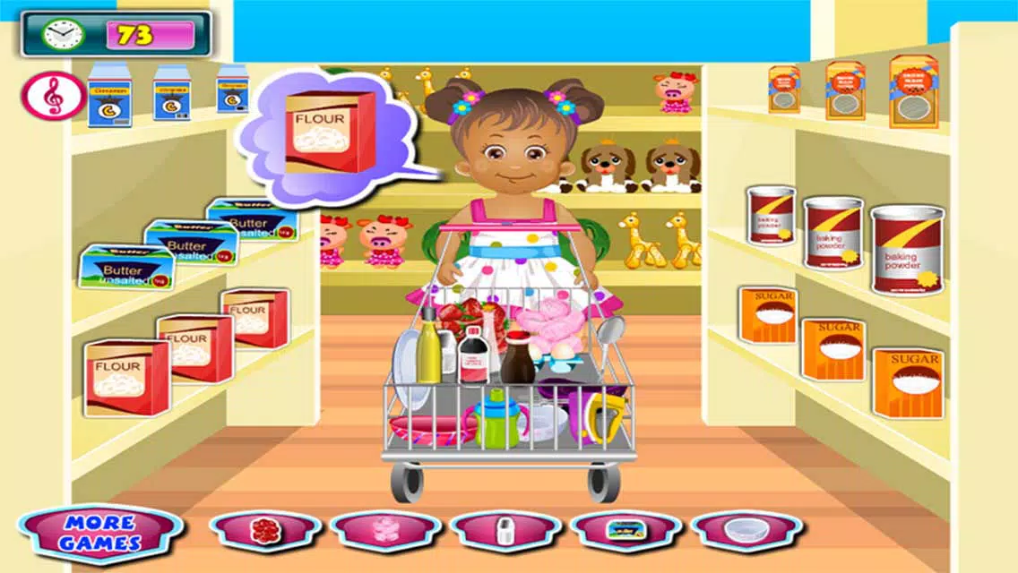 صور Little Girl Chef : Shopping & Cook Herself