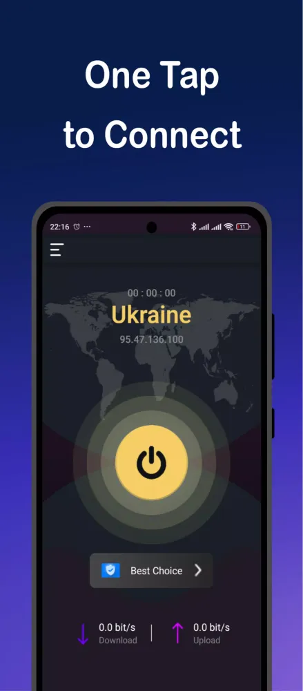Screenshot di Falcon VPN