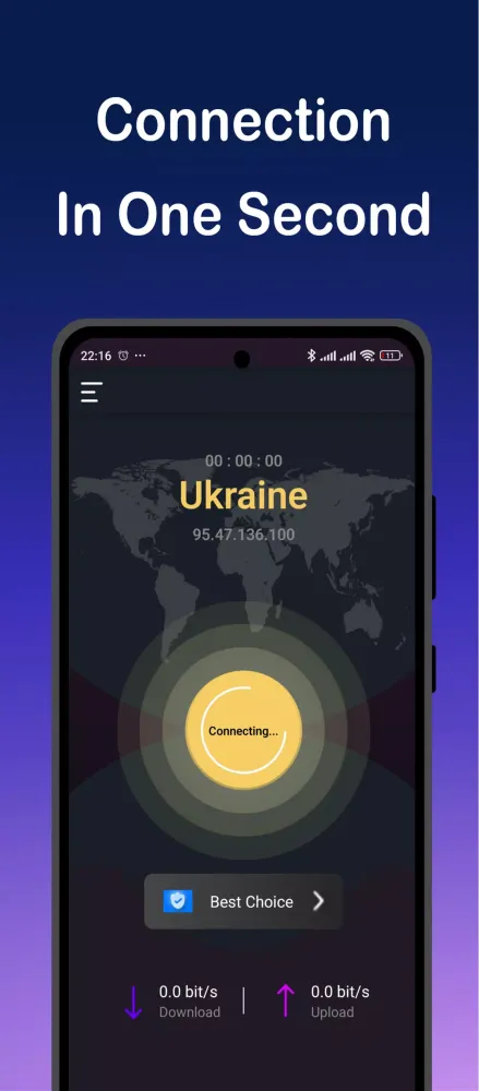 Screenshot di Falcon VPN