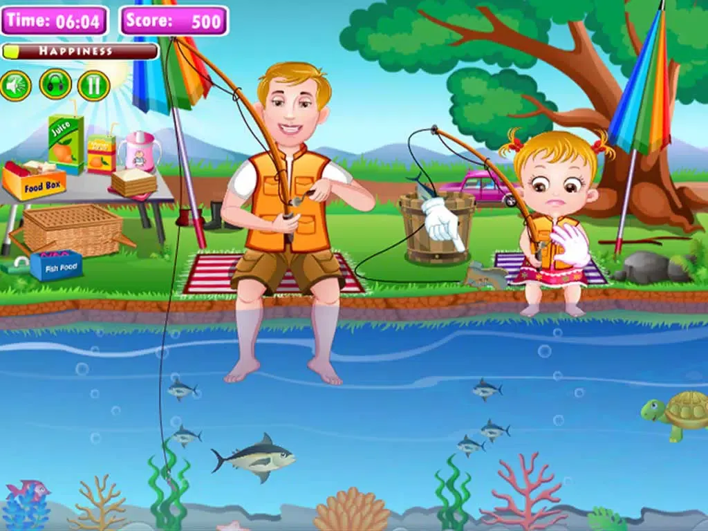 Baby Picnic Fishing iPad  Screenshots