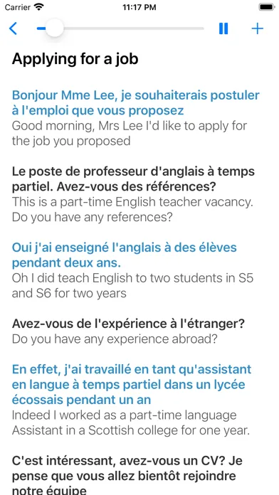 Скриншоты French Learning for Beginners