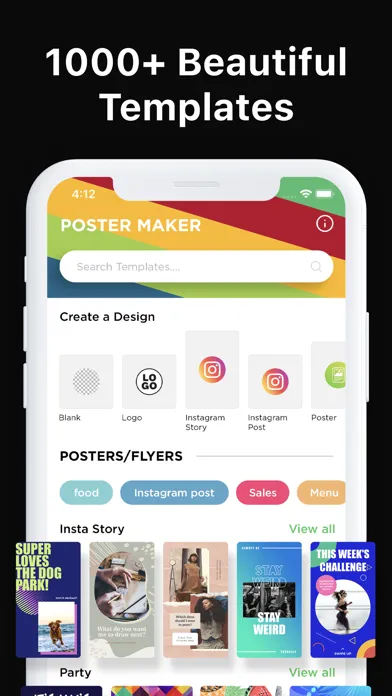 Tangkapan skrin Poster Maker + Flyer Creator