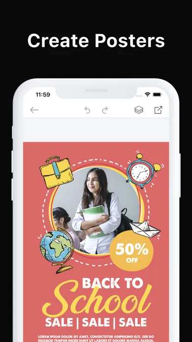 Tangkapan skrin Poster Maker + Flyer Creator