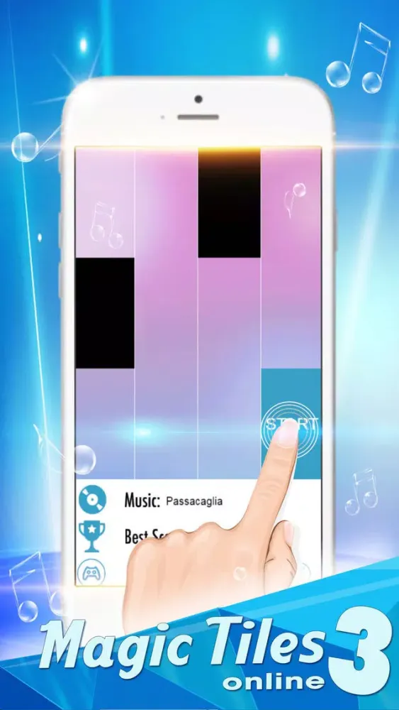 Tangkapan skrin White Tiles Can't Tap - Piano Games