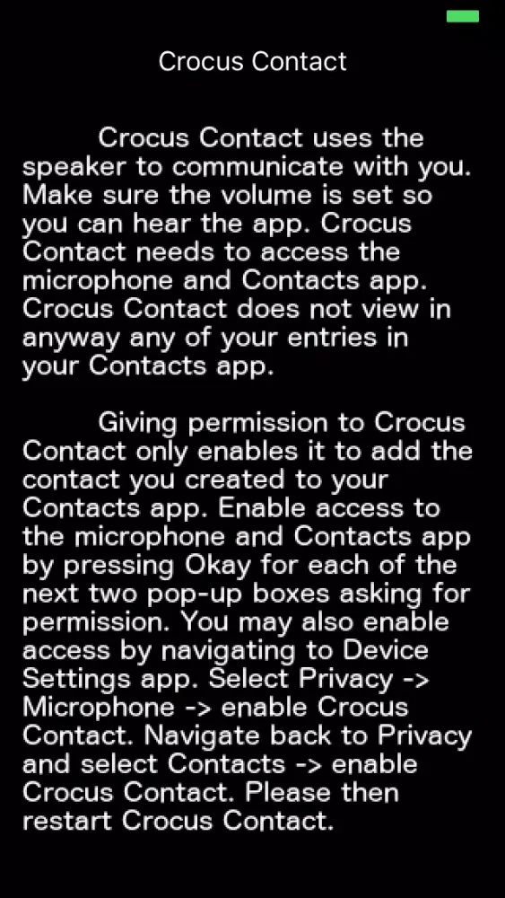 Crocus Contact应用截图