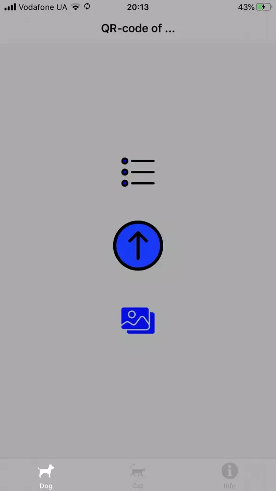 Tangkapan skrin Petcode: QR-code of Pet