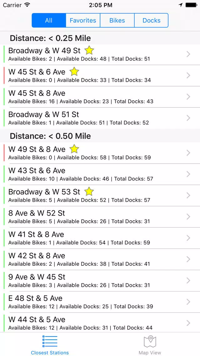 NYC Bike Locator應用截圖