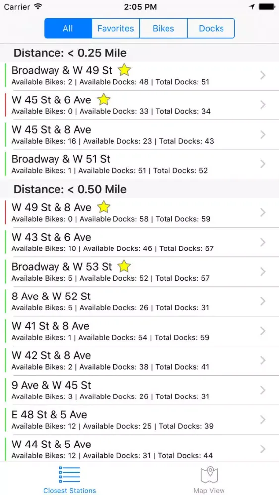Screenshot di NYC Bike Locator
