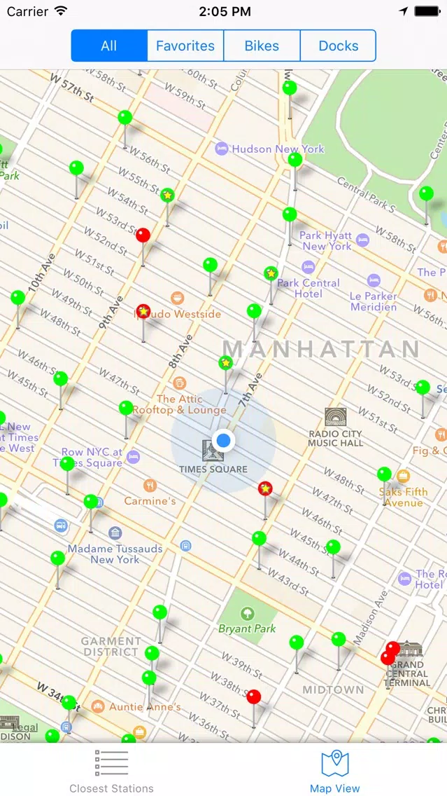 NYC Bike Locator應用截圖