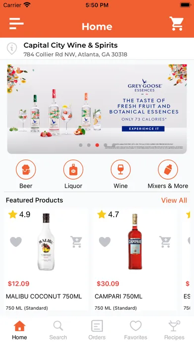 Ảnh chụp màn hình của Capital City Wine & Spirits