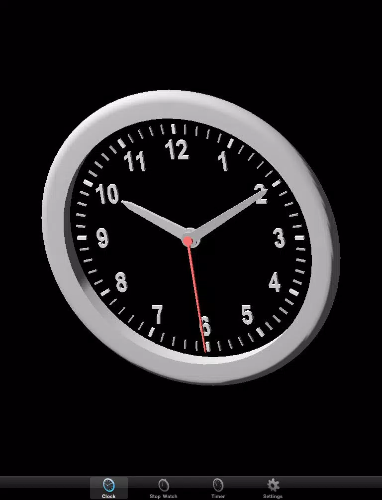 Tangkapan skrin Clock + iPad 