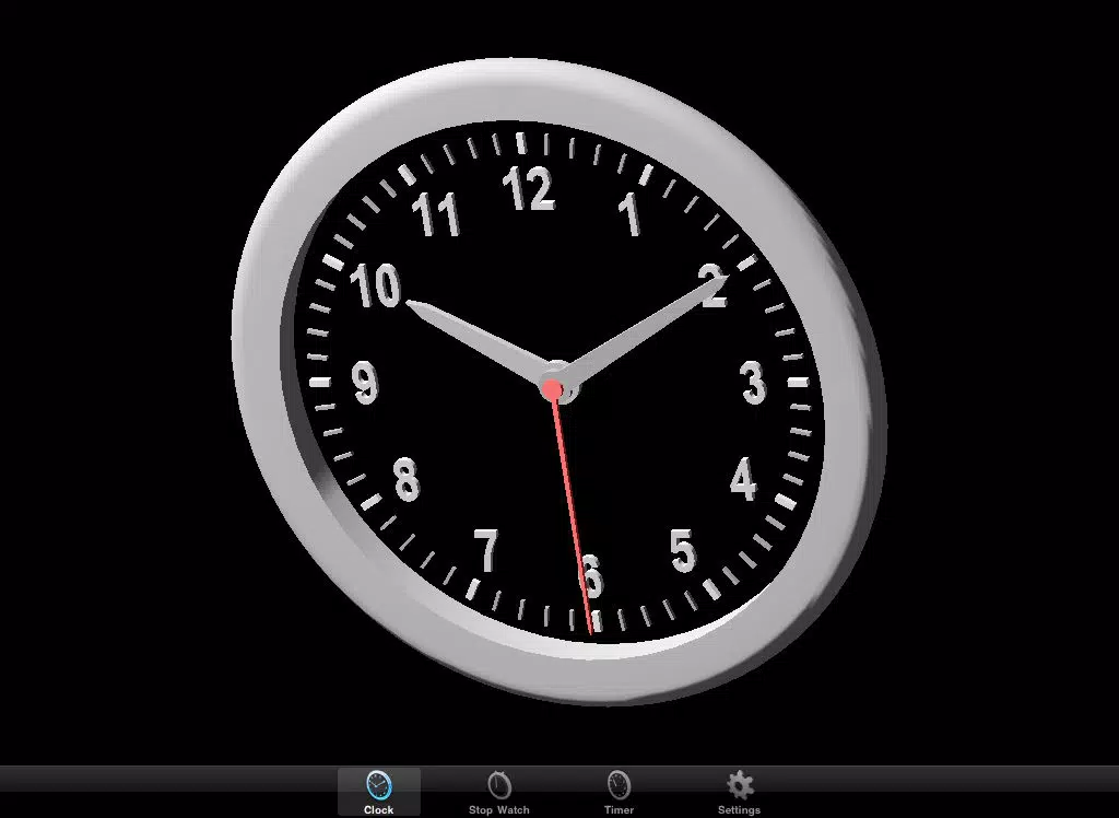 Tangkapan skrin Clock + iPad 