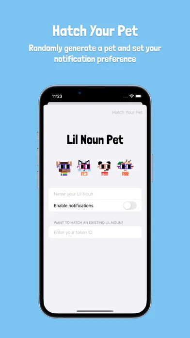 Lil Noun Pet سکرین شاٹس