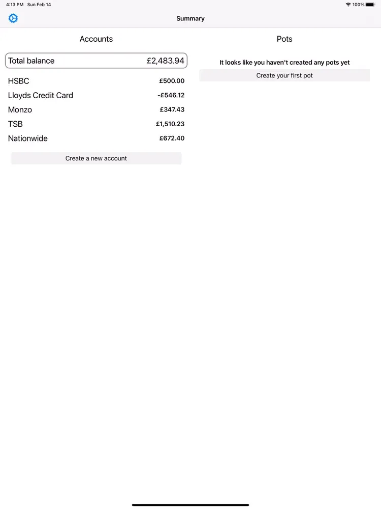 Savings Planner iPad  스크린샷