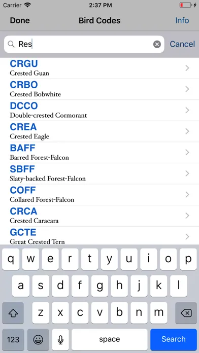 Bird Codes স্ক্রিনশট