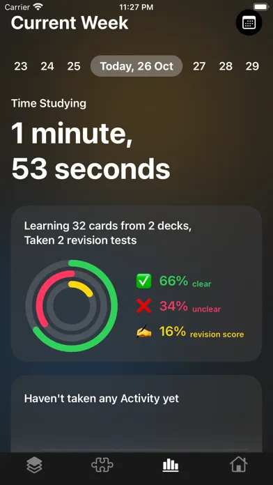 Tangkapan layar DarkHorse: Flashcard Maker
