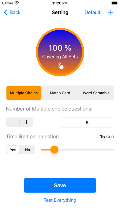Ảnh chụp màn hình của DarkHorse: Flashcard Maker