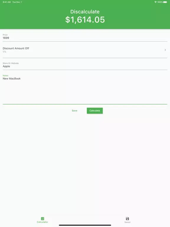 Capturas de pantalla de Discalculate iPad 