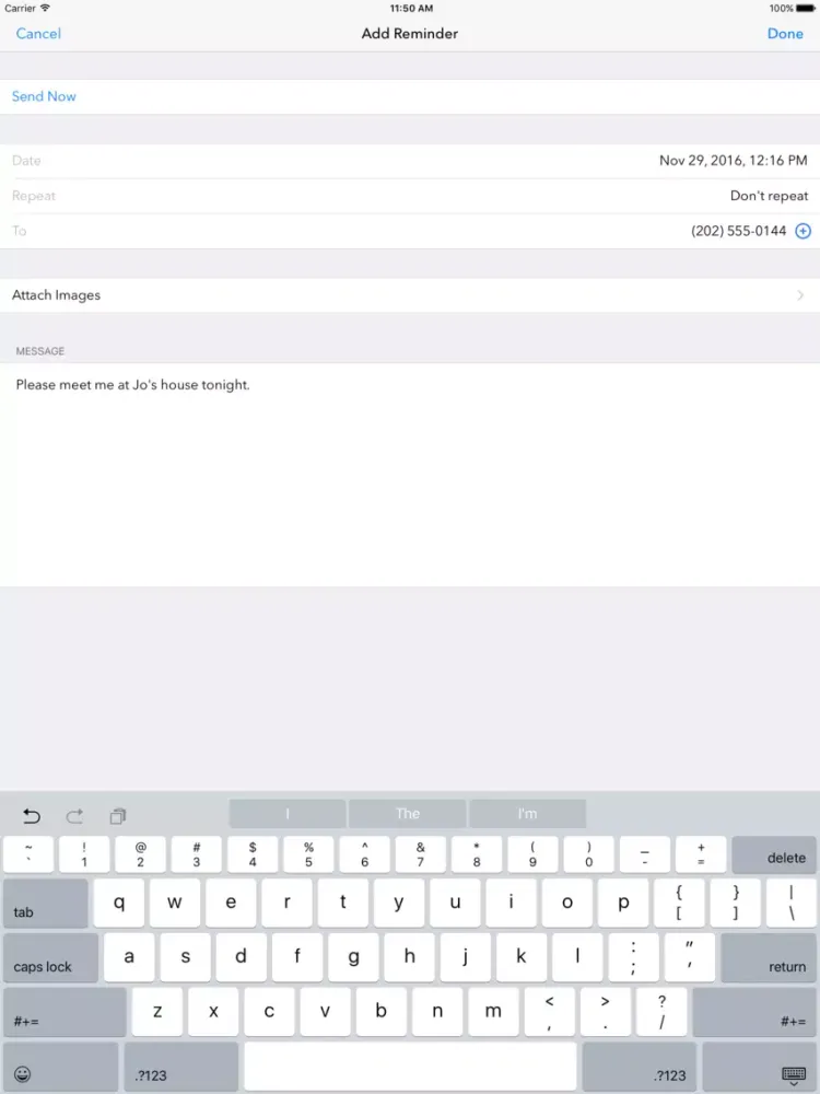 Captures d'écran de Schedule text email messages - SMS scheduler iPad 
