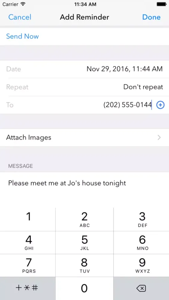 Captures d'écran de Schedule text email messages - SMS scheduler
