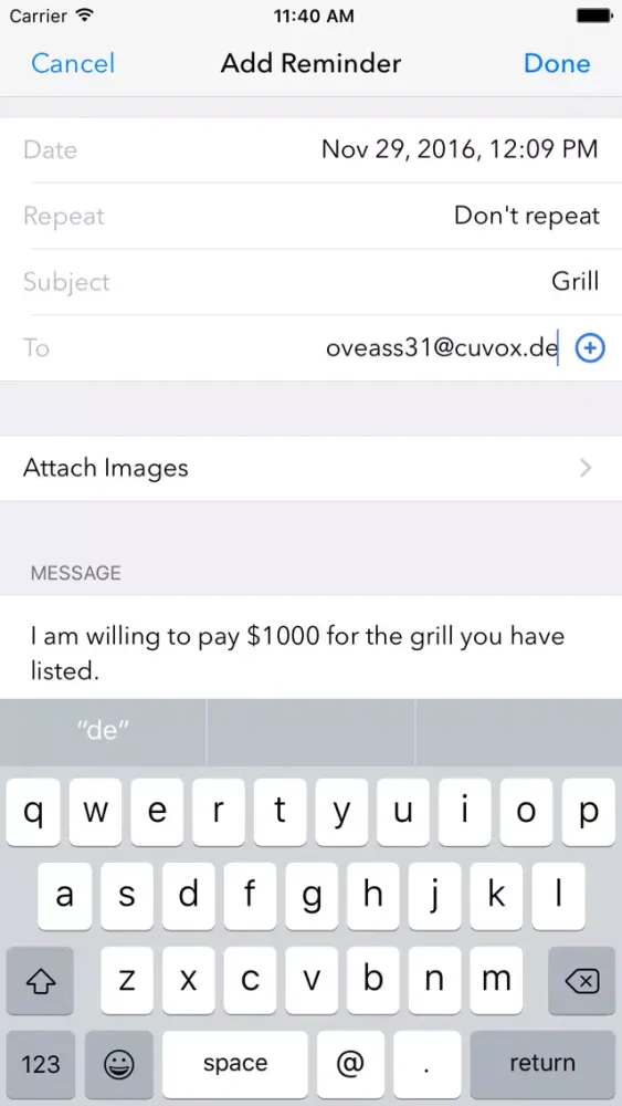 Captures d'écran de Schedule text email messages - SMS scheduler