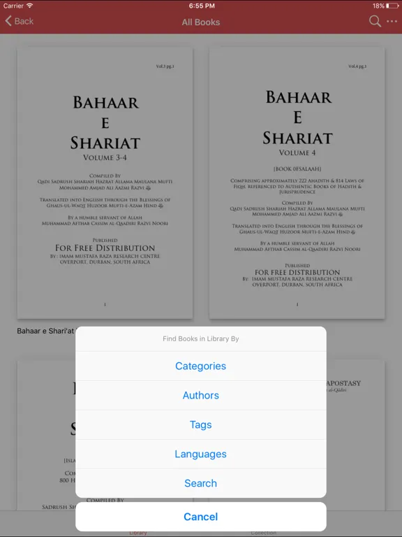 Zrzuty ekranu Jamiaturraza Library iPad 