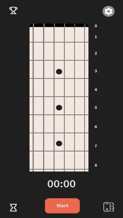 Tangkapan skrin JHG Fretboard Trainer
