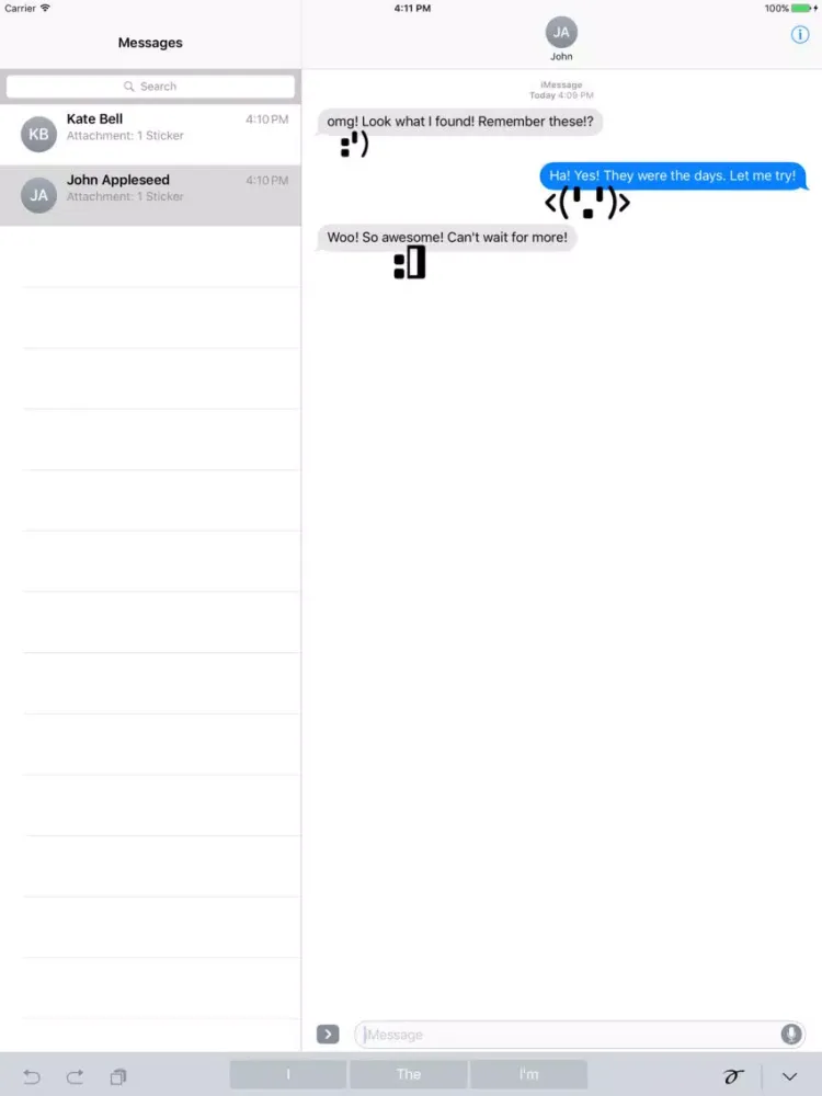 Stickerz iPad 应用截图