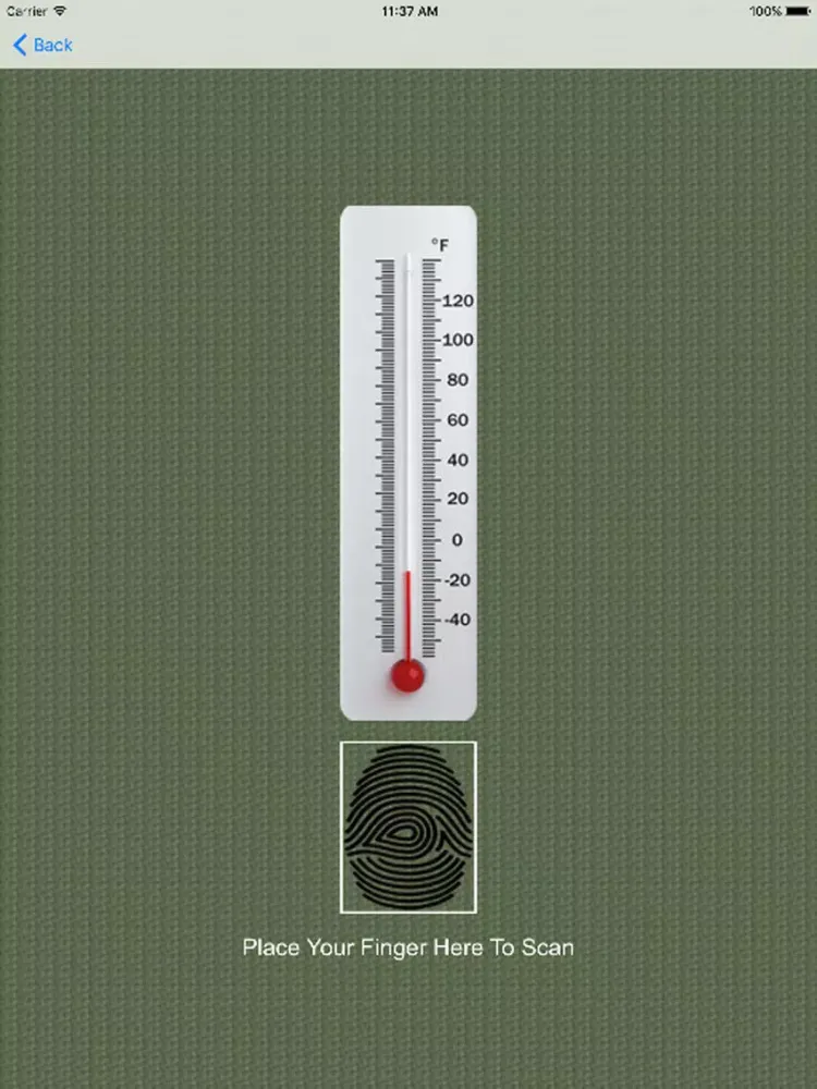 ภาพหน้าจอของ Body Temperature Prank Adv iPad 