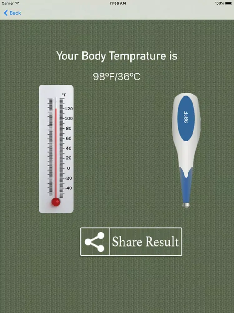 ภาพหน้าจอของ Body Temperature Prank Adv iPad 