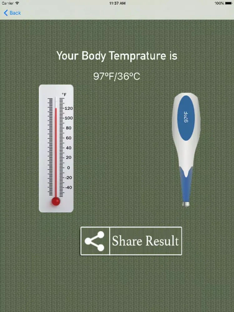 ภาพหน้าจอของ Body Temperature Prank Adv iPad 