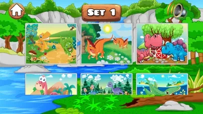 Dino jigsaw puzzles 2 to 7 year educational games سکرین شاٹس