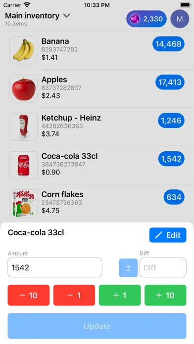 Скриншоты Inventory - QR, Barcode