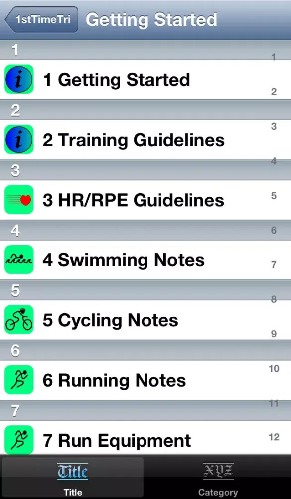 First Time Triathlon スクリーンショット