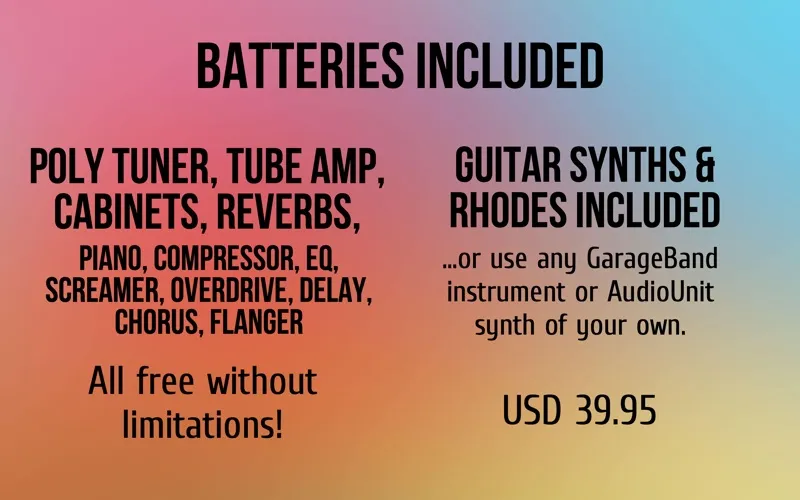 Ảnh chụp màn hình của MIDI Guitar for GarageBand