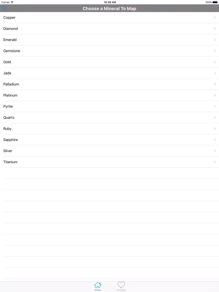 Mineral Finder iPad  স্ক্রিনশট
