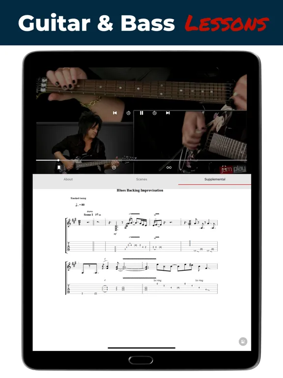 Guitar Lessons by JamPlay iPad  Screenshots