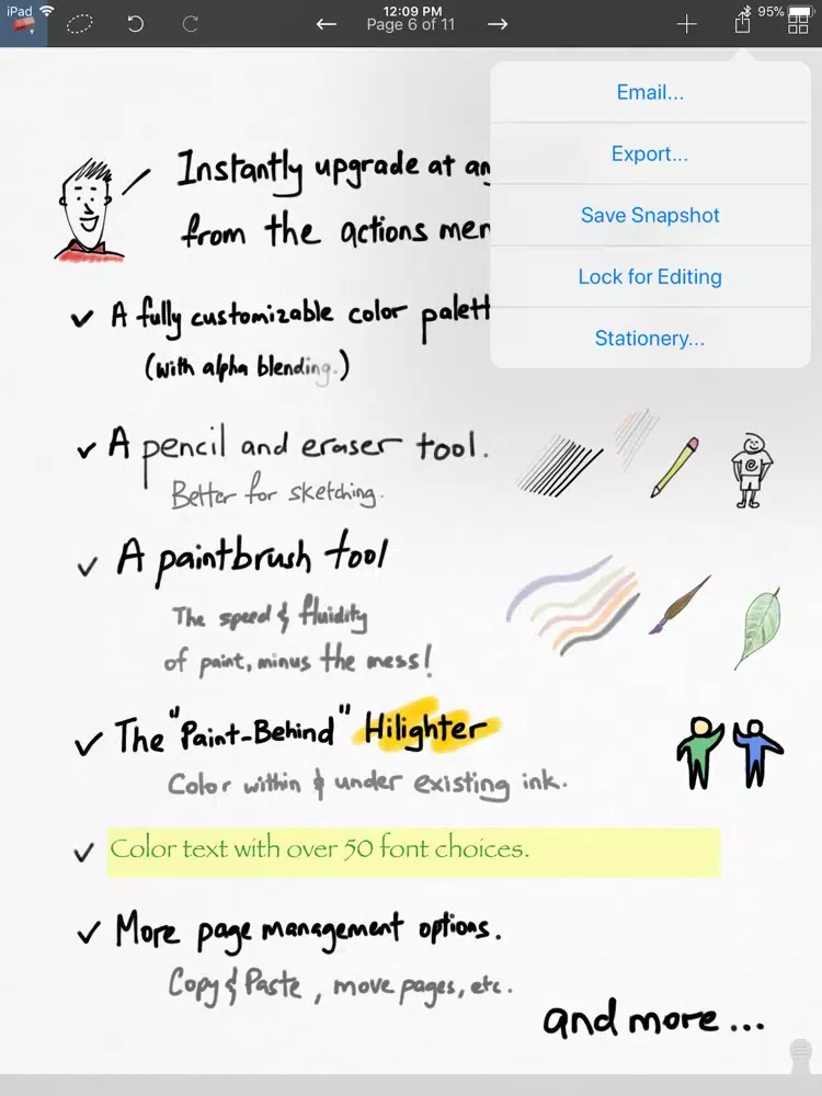 Tangkapan skrin Inkpad Note -Handwriting Taker iPad 
