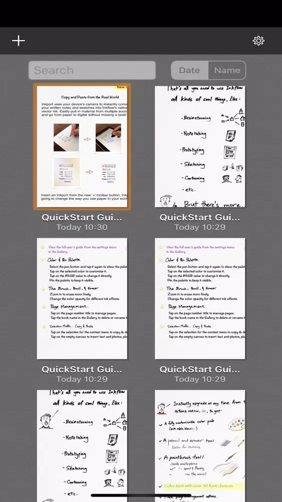 Tangkapan skrin Inkpad Note -Handwriting Taker
