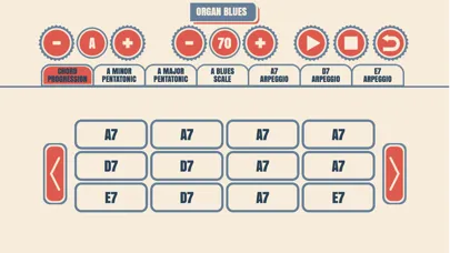 Tangkapan layar Slow Blues Guitar Jam Tracks