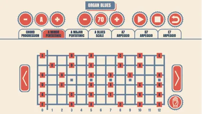 Tangkapan layar Slow Blues Guitar Jam Tracks