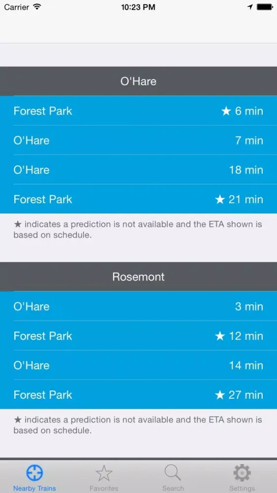 Screenshot di Next Transit - for CTA