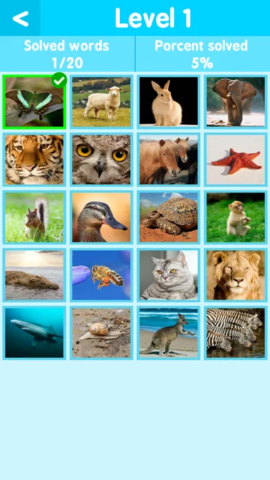 kids pics quiz : animal alphabet learning Screenshots