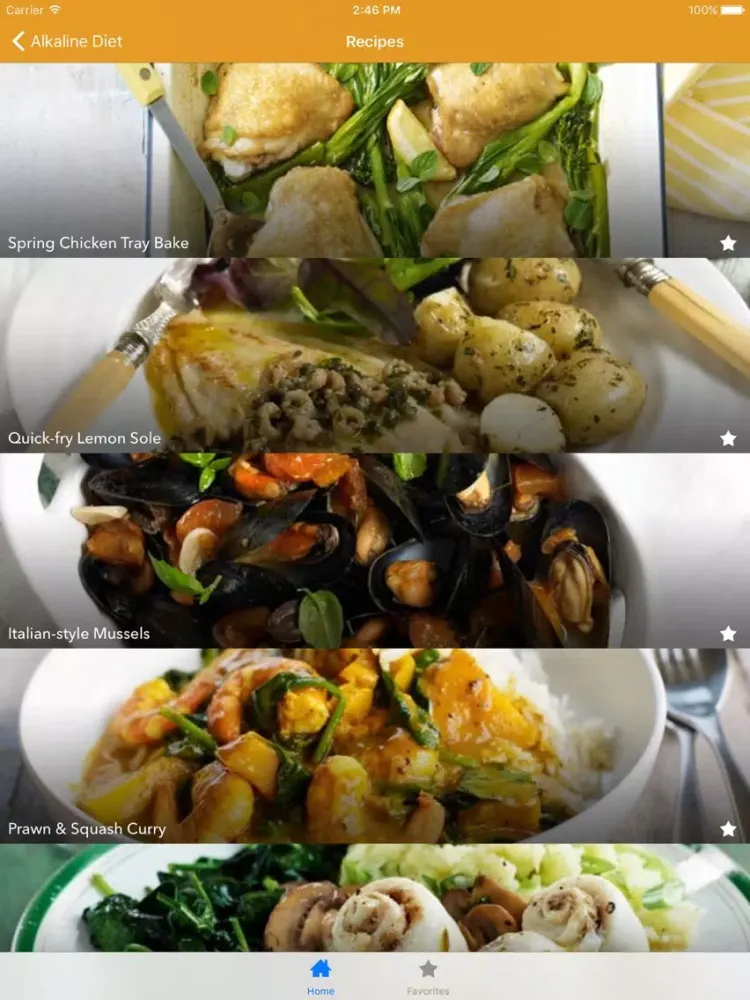 Alkaline Diet Food Recipes iPad  Ekran Görüntüleri