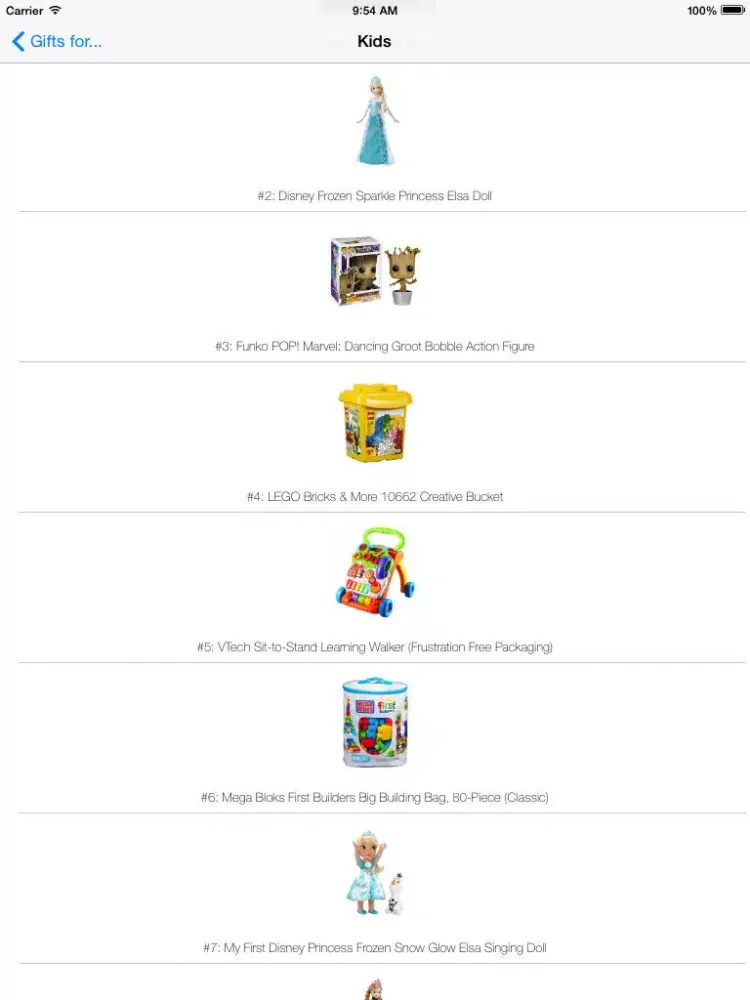 Screenshot di Christmas Gift Finder © iPad 