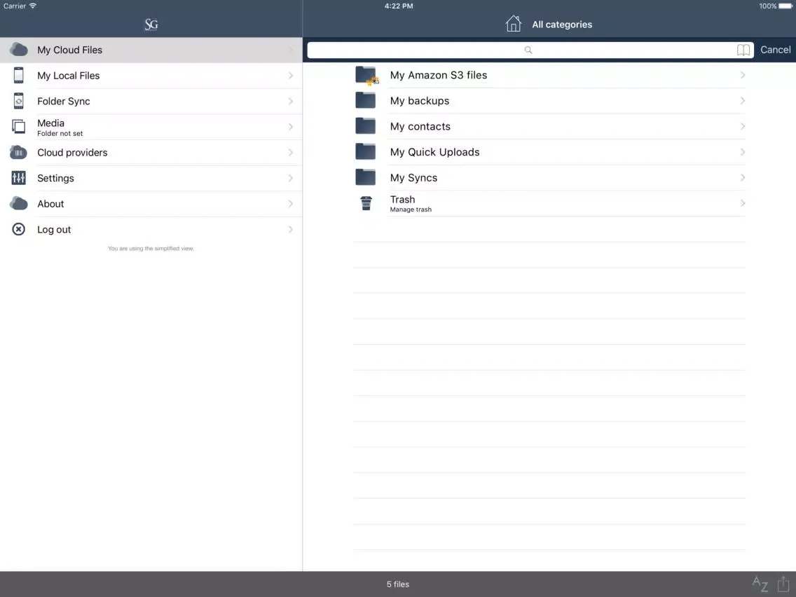 Screenshot di Sullivan Group iPad 