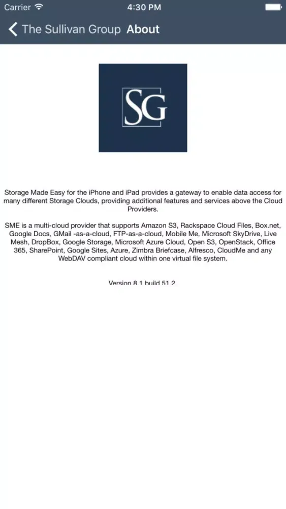 Screenshot di Sullivan Group